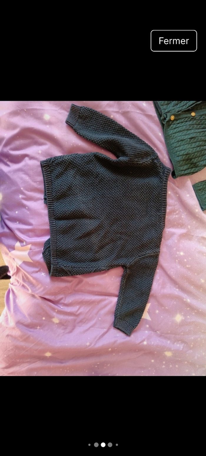 Lot de 2 gilets fins, 12 mois - photo numéro 5