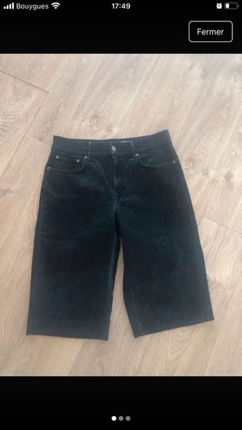 Short en jeans velours Zara
