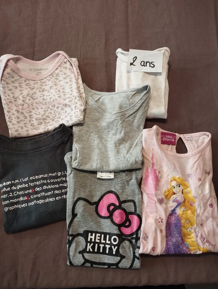 Lot tee-shirts 2 ans