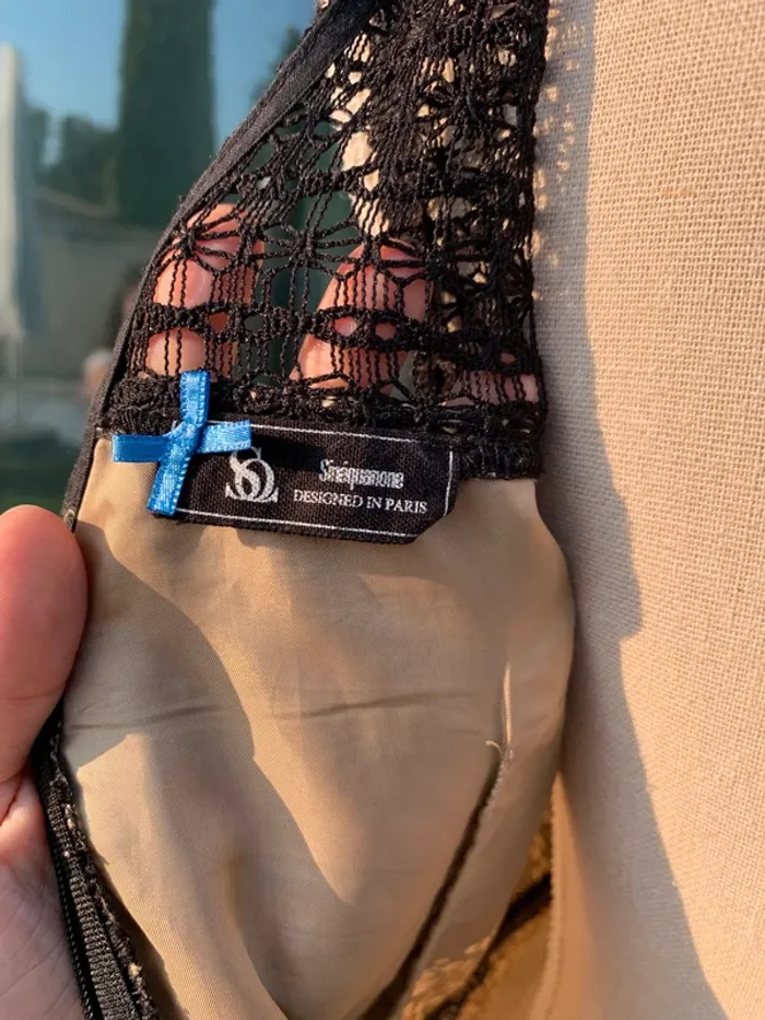 Robe Sinéquanone noire en dentelle taille S - photo numéro 19