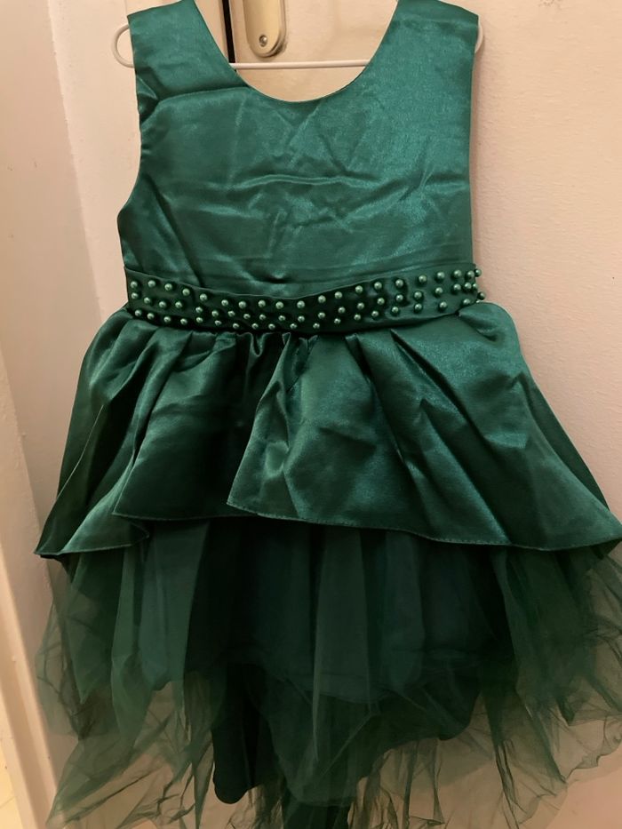 Robe de fête vert sapin