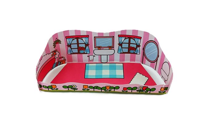 Figurine. Kinder. Hello Kitty salle de bain avec miroir Ff326c. Avec Bpz. Collection 2017 / 2018 - photo numéro 9