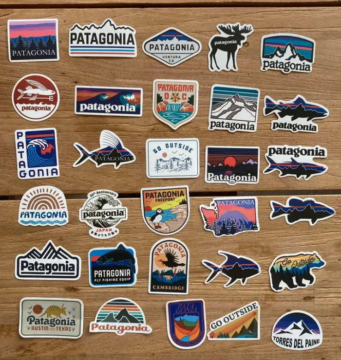 30 stickers Patagonia