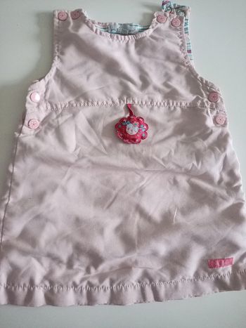 Robe rose pâle in extenso 6 mois tbe