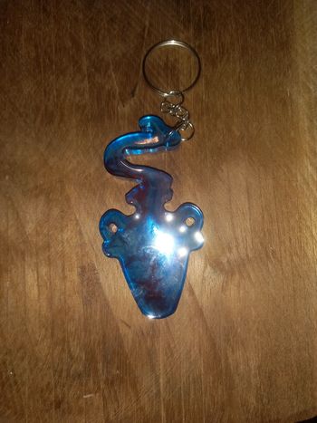 Porte-clé verseau signe zodiaque résine epoxy