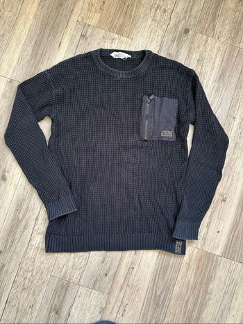 Pull noir H&M garçon 10/12 ans