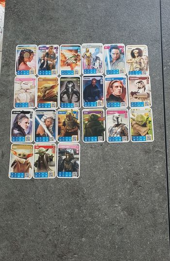Cartes Star Wars Auchan