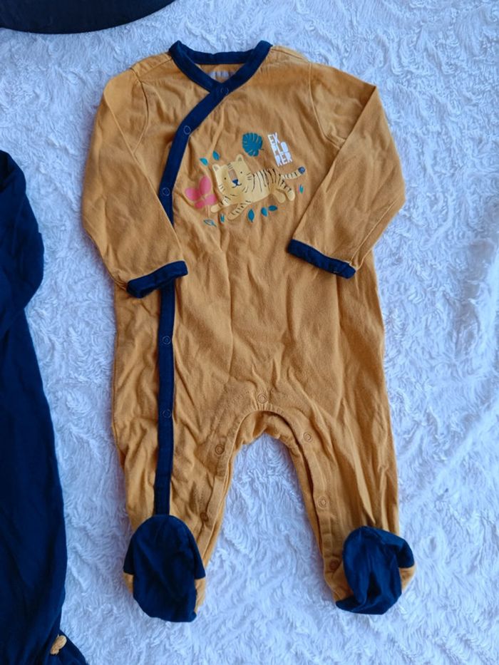 Lot de 2 pyjamas léger été Garçon 6 mois Tigre hello Tiger explorer Orchestra 100% coton - photo numéro 10