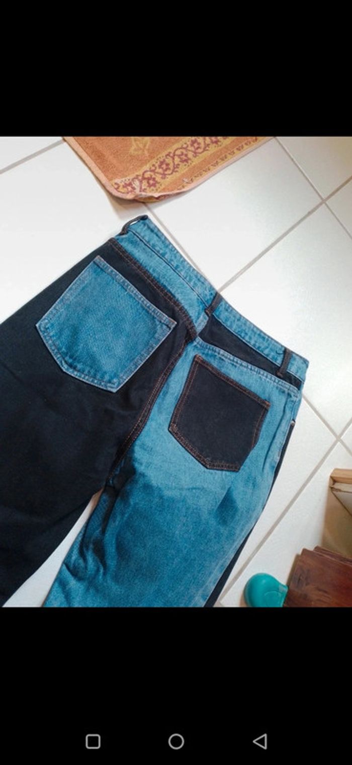 Jeans femme noir et bleu Shein - photo numéro 10
