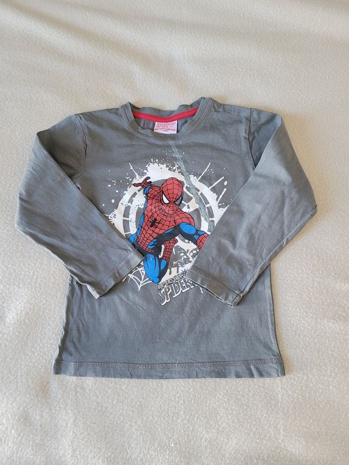 T-shirt ML spiderman 4 ans
