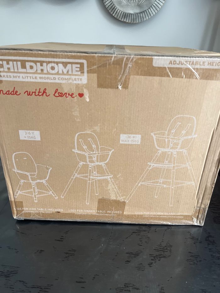 Chaise haute en bois neuve Childhome evowood - photo numéro 4