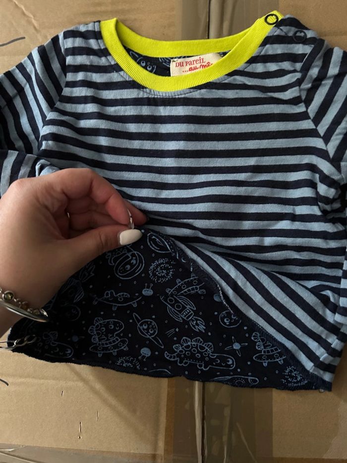 Tee-shirts Du pareil au même 6-9 mois - photo numéro 2