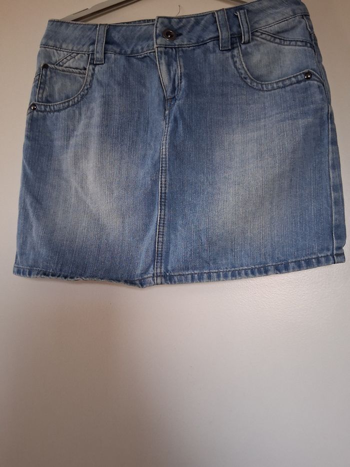 Jupe courte en jean bleu " t-38"
