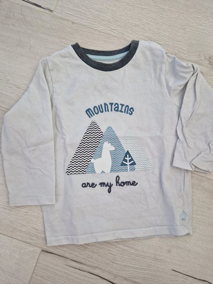 Tee shirt manche longue obaibi 18 mois