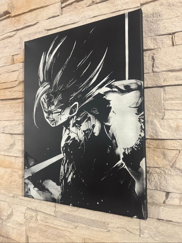 Tableau Gohan attaque finale Dragon Ball en toile 30x40cm - photo numéro 6