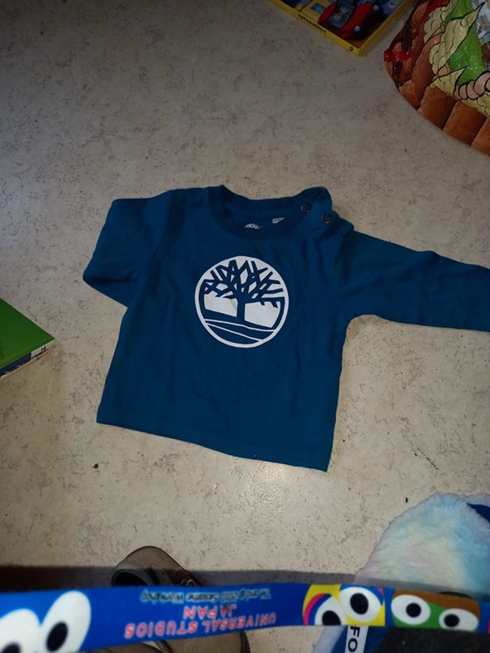 Tee-shirt timberland 9 mois bleu canard