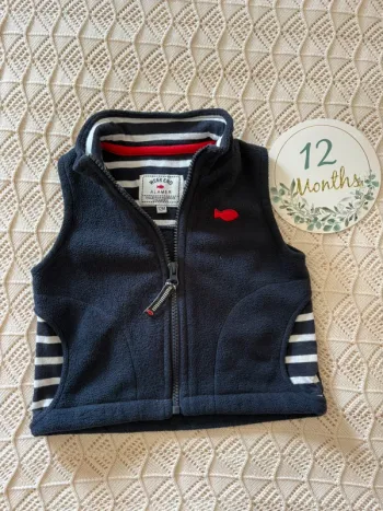 Veste polaire sans manche 12 mois