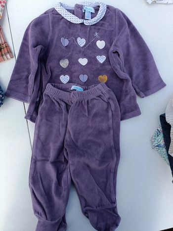 Pyjama velours 2 pièces