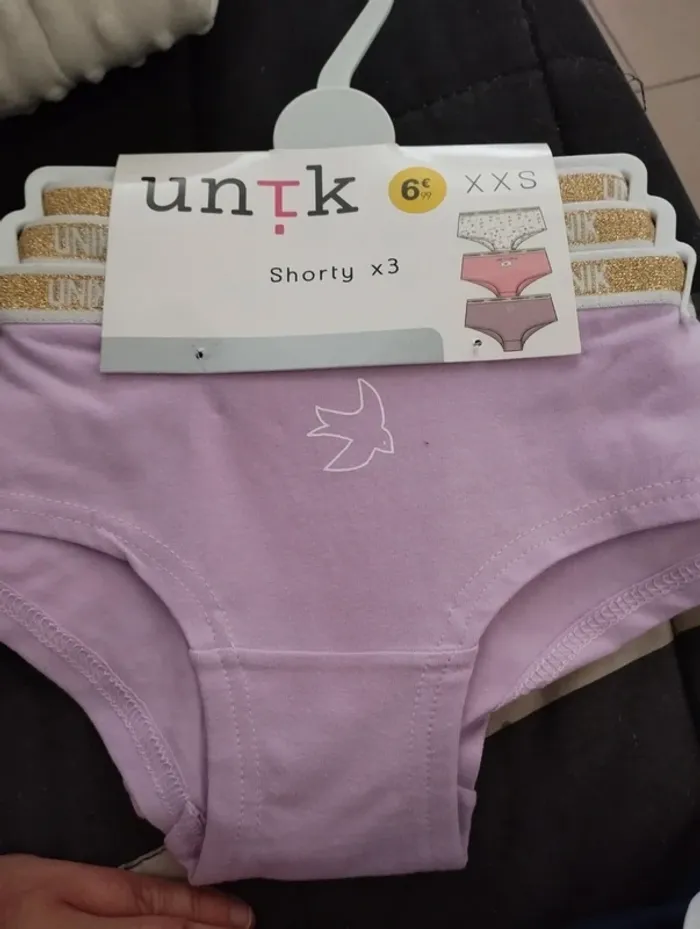 Lot de culotte Xxs neuve