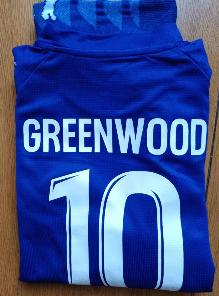 Équipement football taille 14 ans modèle Greenwood Marseille bleu extérieur Europe - photo numéro 5