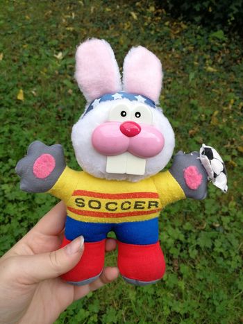 Lapin Soccer peluche vintage