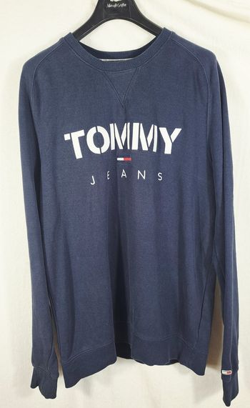 sweat tommy jeans taille XXL bleu marine