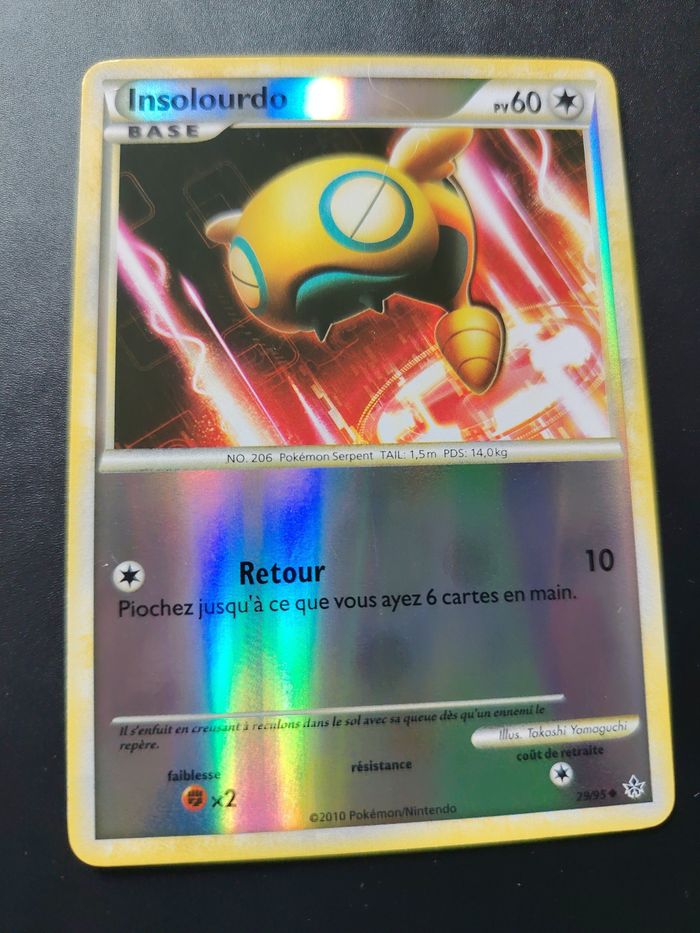 Carte pokémon Insolourdo 29/95 - reverse - photo numéro 2