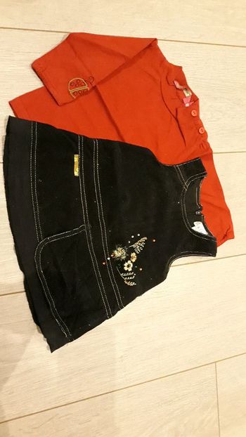 Ensemble robe + tee shirt