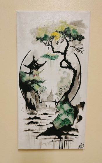 Tableau impression d'Asie