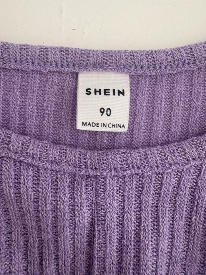 Ensemble t-shirt + short SHEIN violet - Taille 90 cm - photo numéro 3