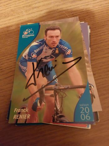 Coureurs cyclismes franck renier 