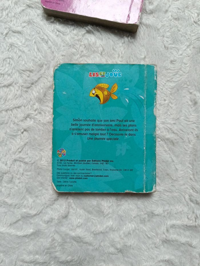 Lot de 2 livres cartonnés bébé enfant Groupe né Journée spéciale Lis et Joue Phidal - photo numéro 6