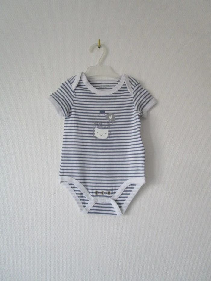 Body rayé Vertbaudet 9 mois NEUF