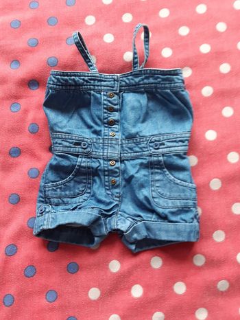 Combishort en jean