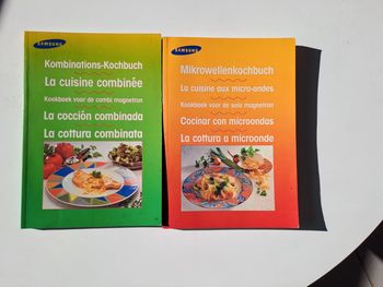 Lot 2 livres recettes micro-ondes plusieurs langues #Samsung