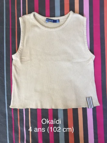 Débardeur côtelé Okaïdi 4ans
