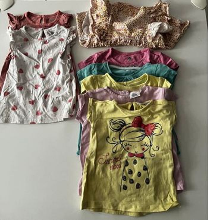 Lot tee shirt - 12 mois