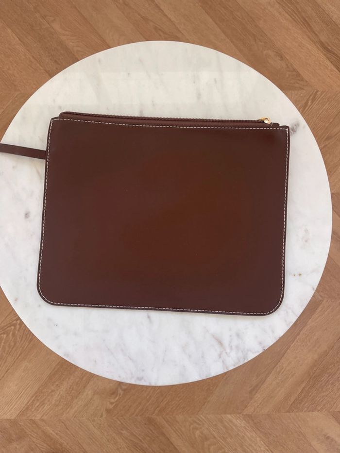 Pochette trousse marron Zara à attacher à un sac - photo numéro 6