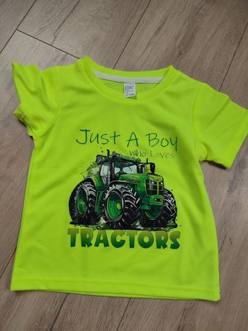 T shirt garçon tracteur neuf 3 ans