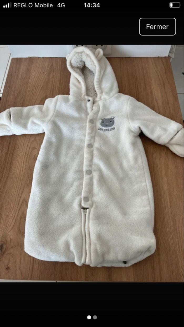 Combinaison chaude 3 mois