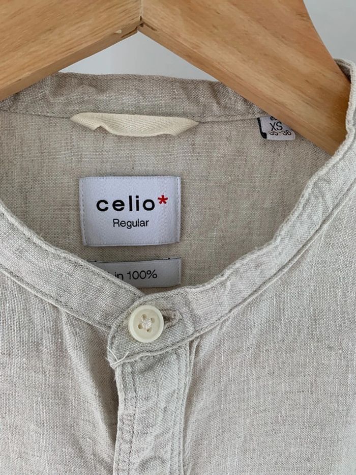 Chemise unies Celio crème taille xs - photo numéro 6