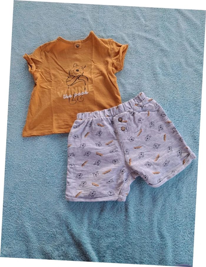 Ensemble Disney Winnie L'ourson 24 mois T-shirt Short