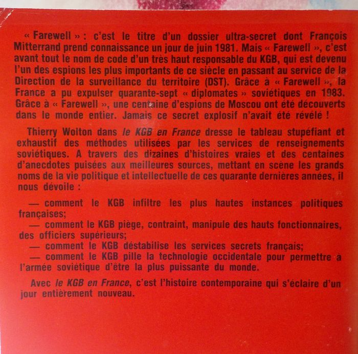 LE KGB EN FRANCE par Thierry WOLTON Ed. Grasset - photo numéro 2