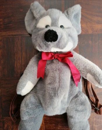 Sac à dos unisexe souris grise 40 cm environ