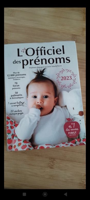 Livre prénoms