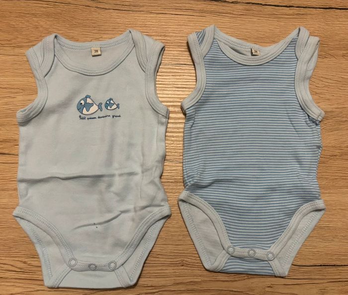 Lot 6 bodies sans manches 3 mois - photo numéro 6