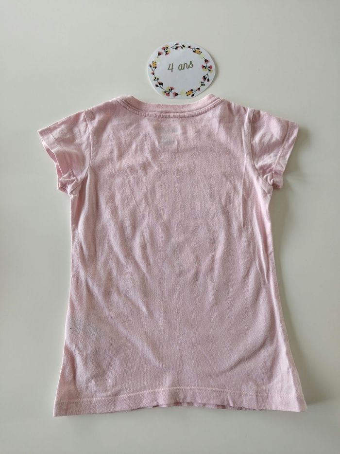T-shirt manches courtes rose 4ans converse - photo numéro 2