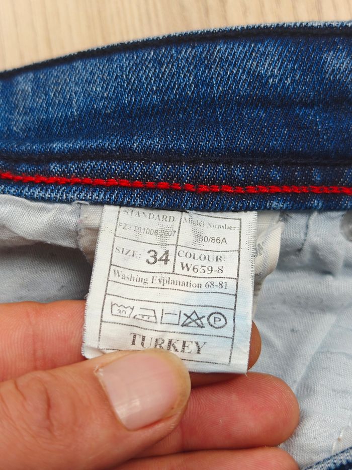 Jeans Hugo boss label vert taille 44 fr bleu vintage - photo numéro 6