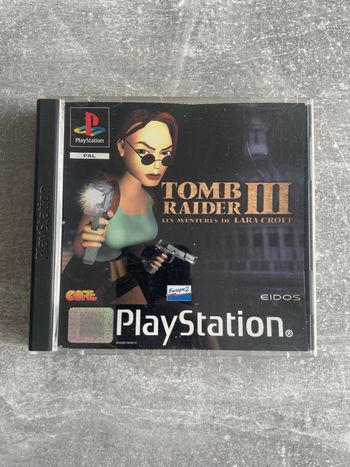 Jeu pour Sony PS1, Tomb raider III, tomb raider 3, les aventures de lara croft en français.