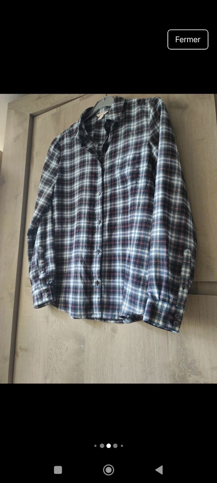 Chemise à carreaux femme Esprit taille 40 - photo numéro 4